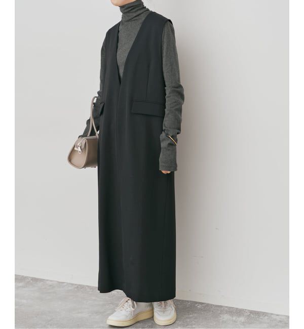 Spick and Span「《WEB限定 / 追加》ダブルクロスVネックワンピース」|ワンピース|