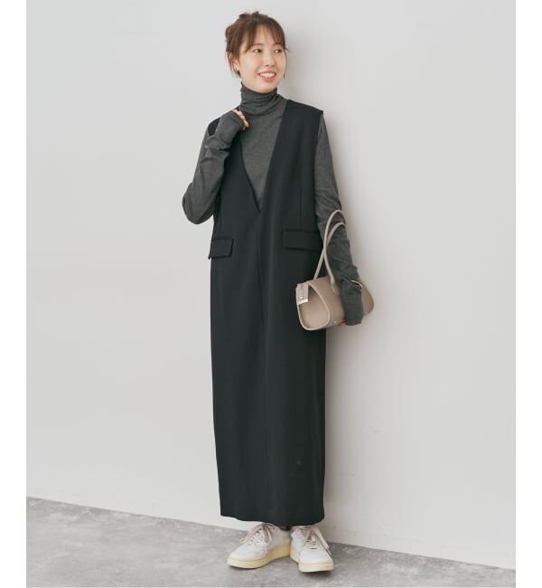 Spick and Span「《WEB限定 / 追加》ダブルクロスVネックワンピース」|ワンピース|