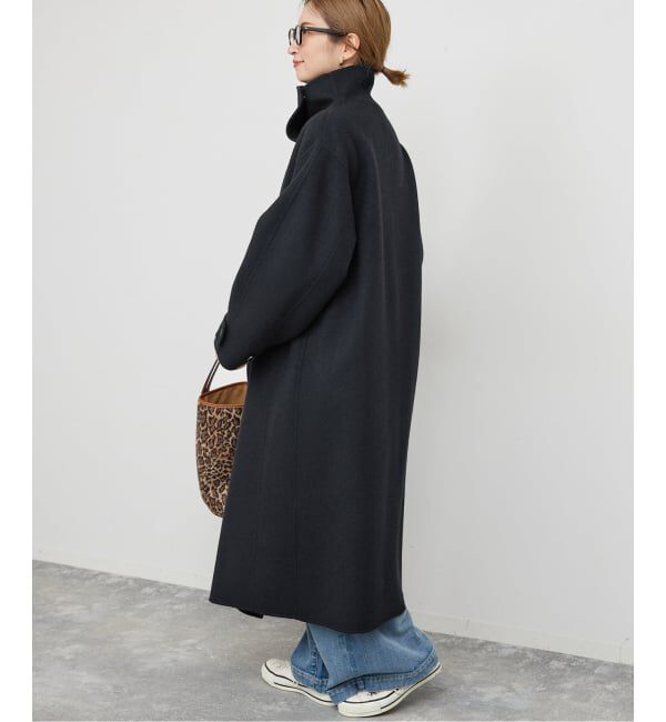 Spick and Span「《WEB限定 / 追加》ビーバーニュアンスカラーオーバーコート」|ノーカラーコート|