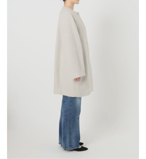 Spick and Span「《予約》ノーカラーコクーンシャギーコート」|ノーカラーコート|
