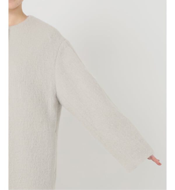 Spick and Span「《予約》ノーカラーコクーンシャギーコート」|ノーカラーコート|