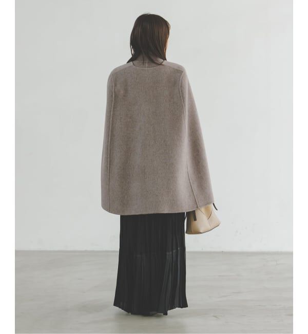 NOBLE「【L'AUBEBLANC&times;NOBLE】 Dual Face Cape Coat」|ノーカラーコート|