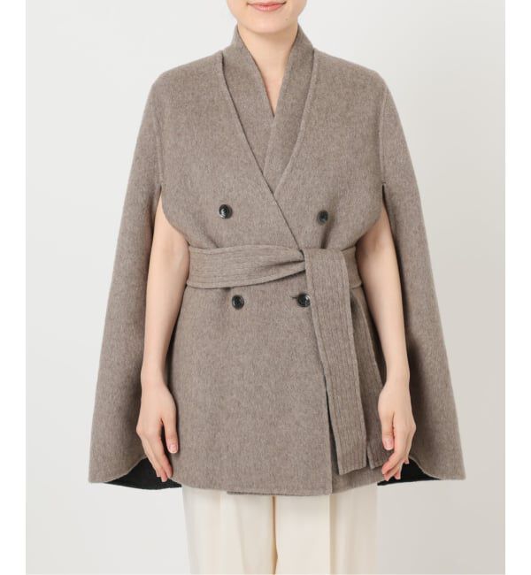 NOBLE「【L'AUBEBLANC&times;NOBLE】 Dual Face Cape Coat」|ノーカラーコート|