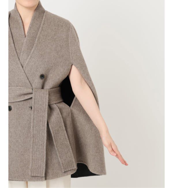 NOBLE「【L'AUBEBLANC&times;NOBLE】 Dual Face Cape Coat」|ノーカラーコート|