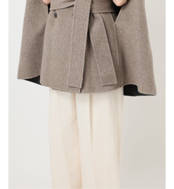 NOBLE「【L'AUBEBLANC&times;NOBLE】 Dual Face Cape Coat」|ノーカラーコート|