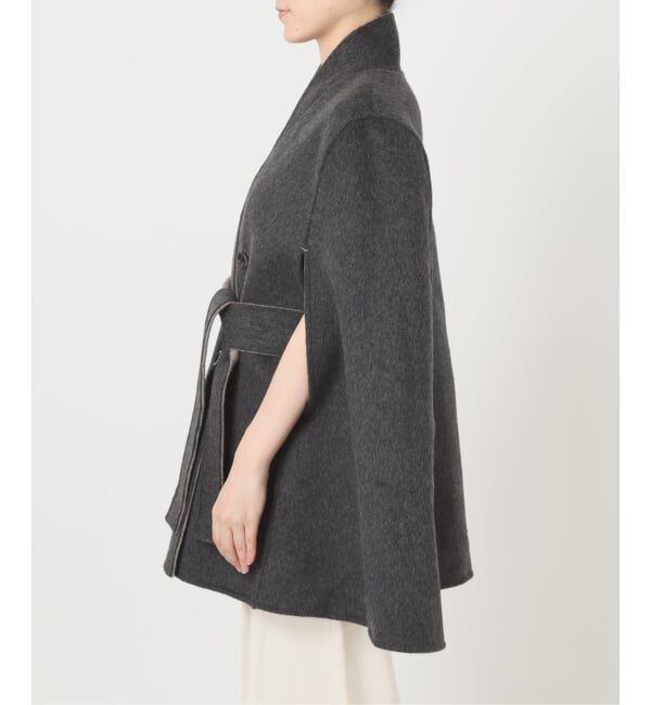 NOBLE「【L'AUBEBLANC&times;NOBLE】 Dual Face Cape Coat」|ノーカラーコート|