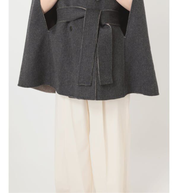NOBLE「【L'AUBEBLANC&times;NOBLE】 Dual Face Cape Coat」|ノーカラーコート|