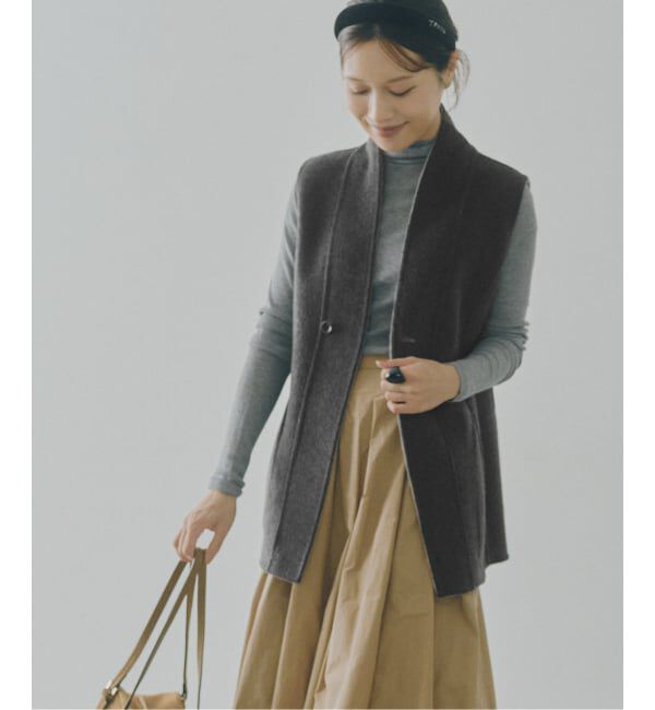 NOBLE「【L'AUBEBLANC&times;NOBLE】 Dual Face Cape Coat」|ノーカラーコート|