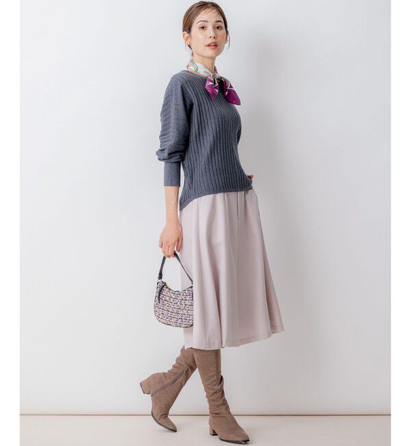 組曲「【WEB一部店舗限定】ウールジョーゼット キュロットパンツ」|キュロット|