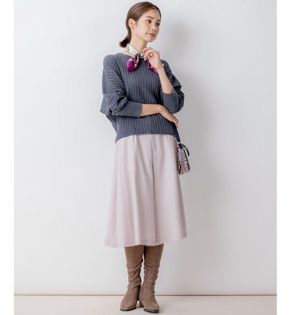 組曲「【WEB一部店舗限定】ウールジョーゼット キュロットパンツ」|キュロット|