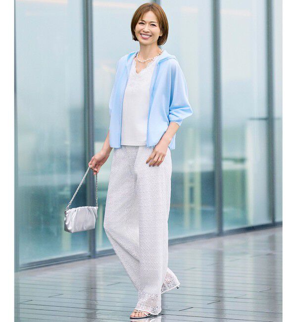 自由区「【カタログ掲載・大人カジュアル】ジオメトリックレース パンツ」|その他|