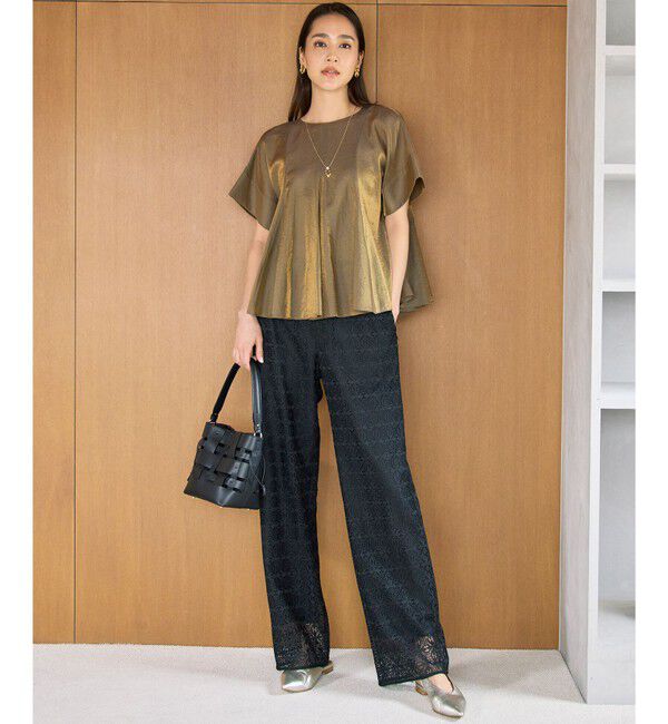 自由区「【カタログ掲載・大人カジュアル】ジオメトリックレース パンツ」|その他|