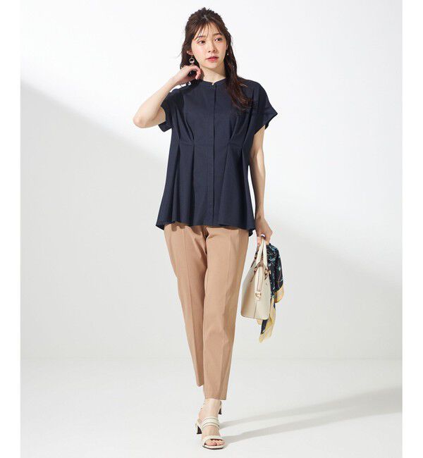 ANY SIS「【ストレッチ・接触冷感・撥水・UVカット・洗える】エアリーストレッチ テーパードパンツ」|その他|