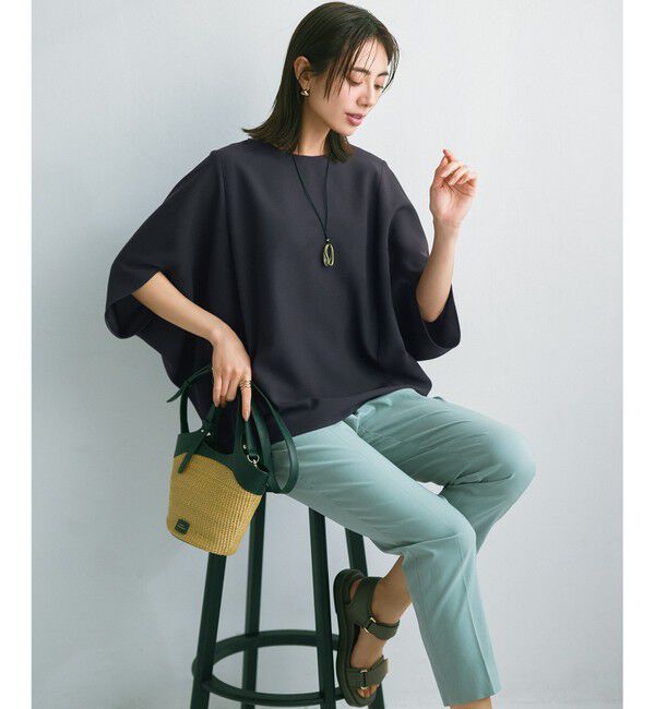 ANY SIS「【ストレッチ・接触冷感・撥水・UVカット・洗える】エアリーストレッチ テーパードパンツ」|その他|