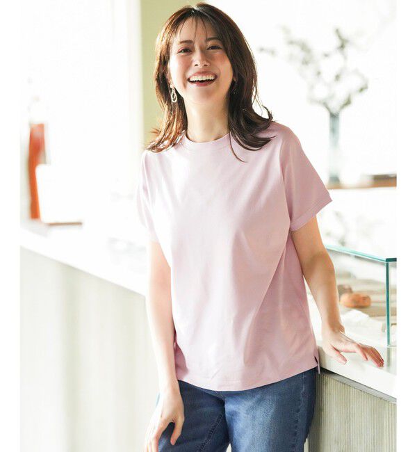 ANY SIS「【美ライン大人T】半袖 Tシャツ」|Tシャツ・カットソー|ピンク