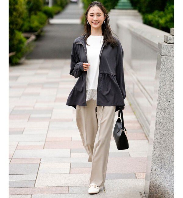 ANY SIS「裾レース半袖Ｔシャツ」|Tシャツ・カットソー|