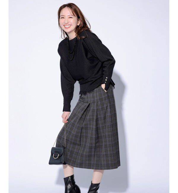 ANY SIS「ビューティサーモ2WAYストレッチ ラップ スカート」|スカート|