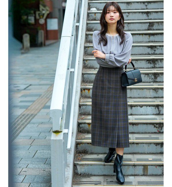 ANY SIS「ビューティサーモ2WAYストレッチ ラップ スカート」|スカート|