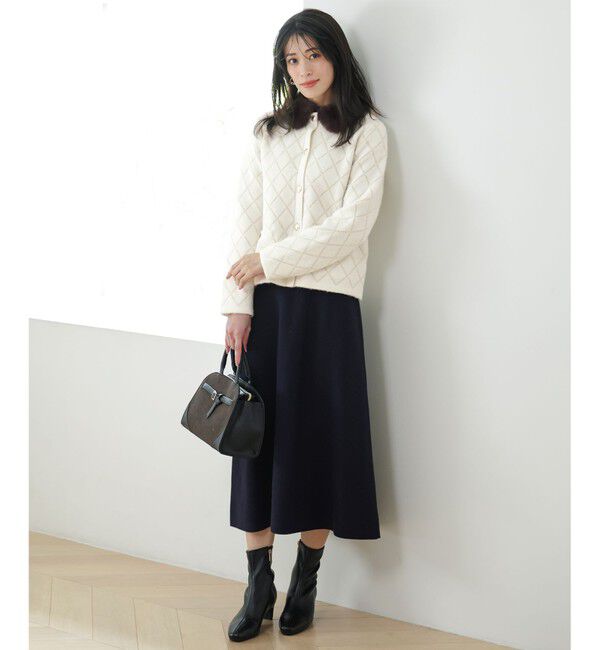 ANY SIS「CICA加工 ニット スカート」|スカート|
