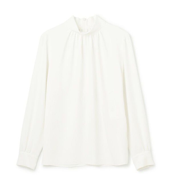BEIGE,「【L-size・定番】EVA / ハイネックロングスリーブブラウス」|シャツ・ブラウス|