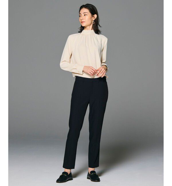 BEIGE,「【L-size・定番】EVA / ハイネックロングスリーブブラウス」|シャツ・ブラウス|