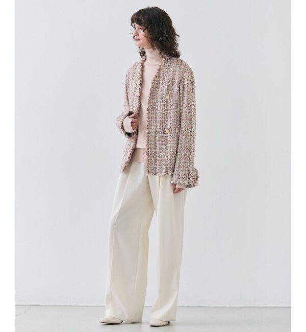 BEIGE,「【洗える】WILLOW / サムホールハイネックニット」|ニット・セーター|