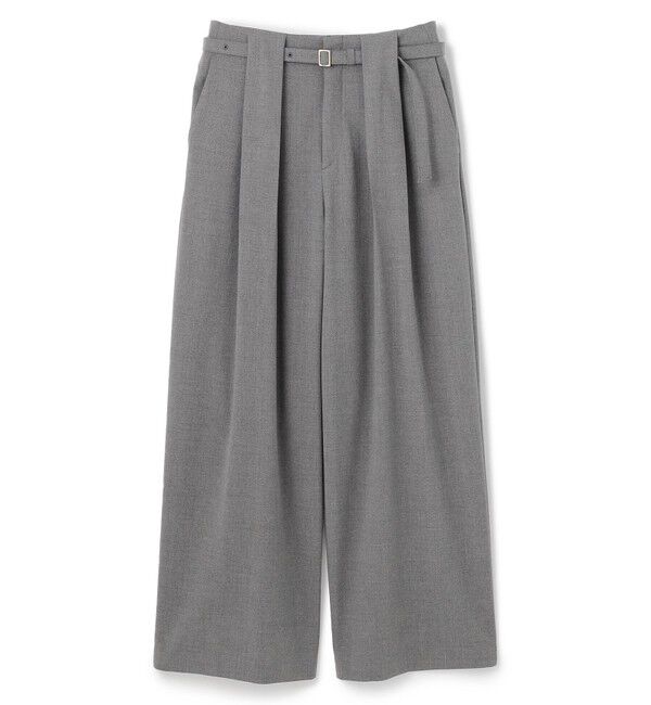 BEIGE,「【セットアップ対応・洗える・Precious 10月号掲載】ZEPHYR / ウールライクタックベルトワイドパンツ」|その他|