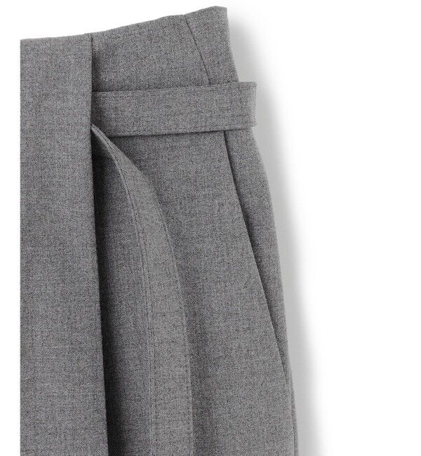 BEIGE,「【セットアップ対応・洗える・Precious 10月号掲載】ZEPHYR / ウールライクタックベルトワイドパンツ」|その他|