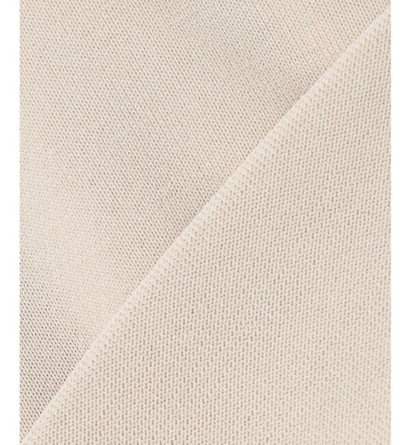 BEIGE,「【WEB限定・洗える】LECERF / 異素材ドッキングストレッチニット」|ニット・セーター|