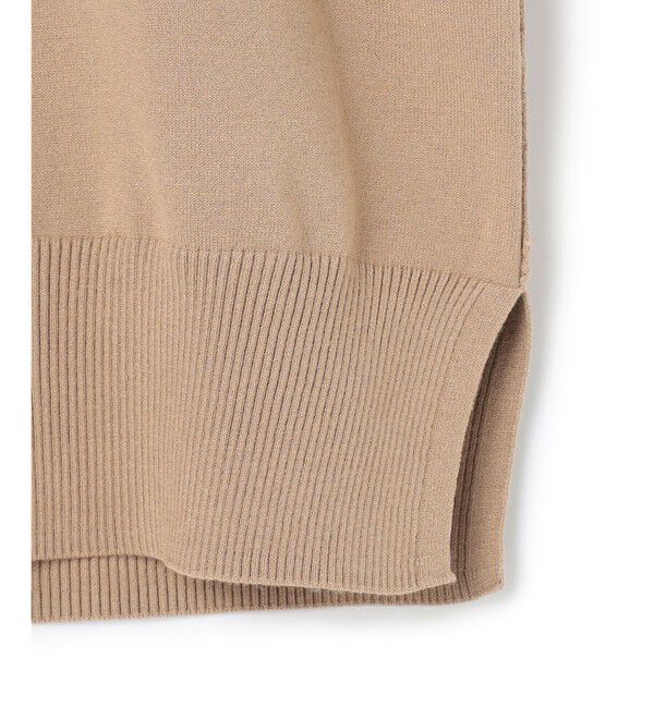 BEIGE,「【ロングセラー】WILLOW / ストレッチクルーネックリブニット」|ニット・セーター|
