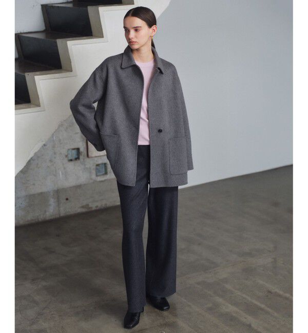 BEIGE,「【ロングセラー】WILLOW / ストレッチクルーネックリブニット」|ニット・セーター|