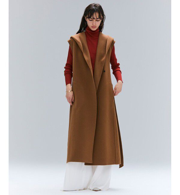 BEIGE,「【洗える・VERY NaVY掲載】LA MONNAIE / バイカラーウールタートルニット」|ニット・セーター|