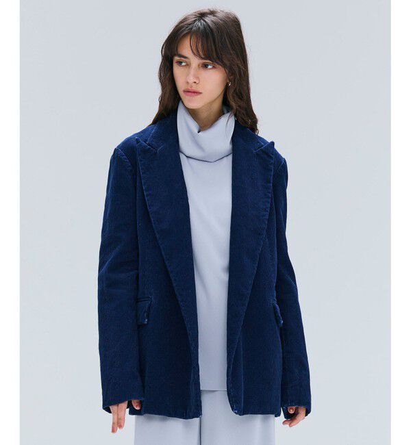 BEIGE,「【FUDGE 10月号掲載】BANGS / コットンコーデュロイテーラードジャケット」|テーラードジャケット|Indigo