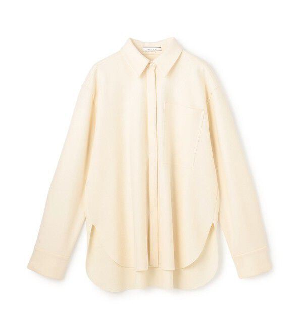 BEIGE,「【Oggi掲載】MONTAIGNE / ウールオーバーサイズシャツ」|シャツ・ブラウス|