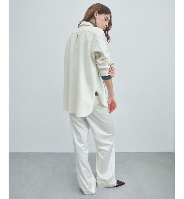 BEIGE,「【Oggi掲載】MONTAIGNE / ウールオーバーサイズシャツ」|シャツ・ブラウス|