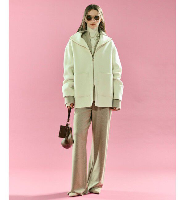 BEIGE,「【Oggi掲載】MONTAIGNE / ウールオーバーサイズシャツ」|シャツ・ブラウス|