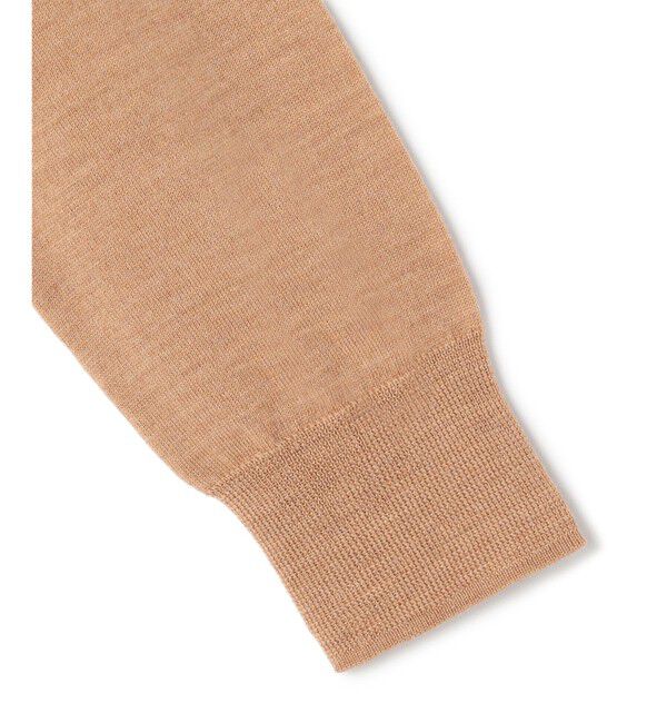 BEIGE,「【WEB限定】REMINGTON / レースコンビ Vネックニット」|ニット・セーター|