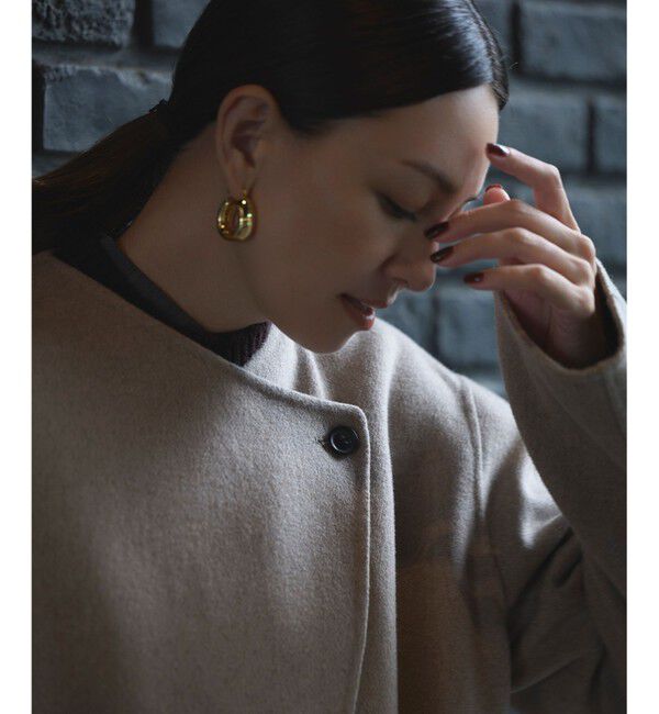 BEIGE,「BOW / ウールリバー ノーカラージャケット」|ノーカラージャケット|