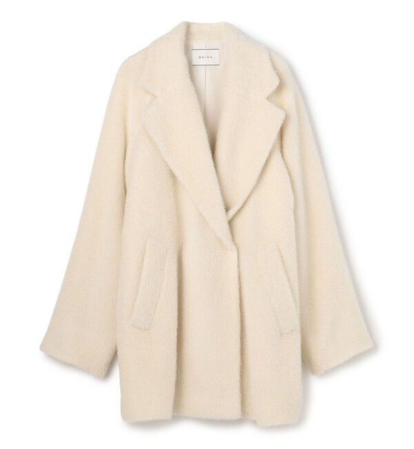 BEIGE,「GROVE / アルパカシャギーハーフコート」|その他|Ecru