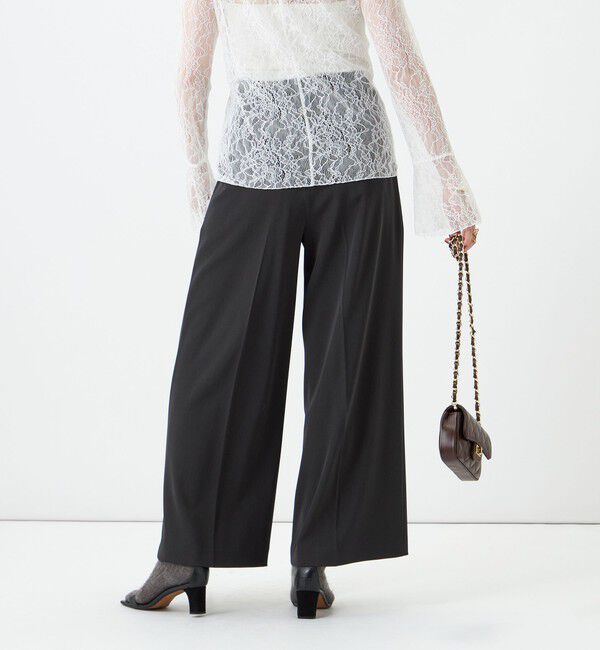 NOLLEY'S sophi「《セットアップ対応》ウォッシャブル強撚ツイルワイドパンツ」|その他|