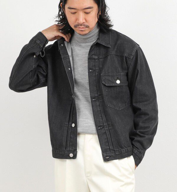 NOLLEY'S goodman「【SHIOTA/シオタ】デニムトラッカージャケット 26AW」|デニムジャケット|ブラック