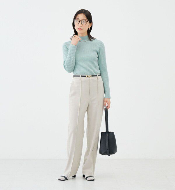 NOLLEY'S sophi「《手洗い可能》ワイドリブハイネックプルオーバー」|ニット・セーター|