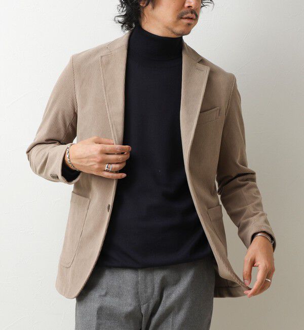NOLLEY'S goodman「《ビジカジ/セットアップ対応》8Wトリコットコーデュロイ イージーJK 26AW」|テーラードジャケット|