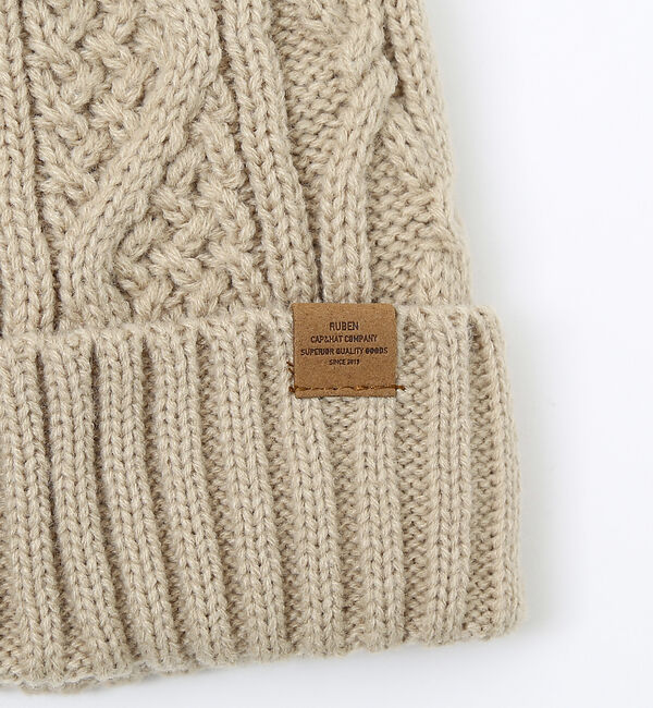 ABAHOUSE「【RUBEN/ルーベン】CABLE BORE WATCHCAP/ケーブル裏ボアフ」|その他|