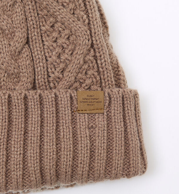 ABAHOUSE「【RUBEN/ルーベン】CABLE BORE WATCHCAP/ケーブル裏ボアフ」|その他|
