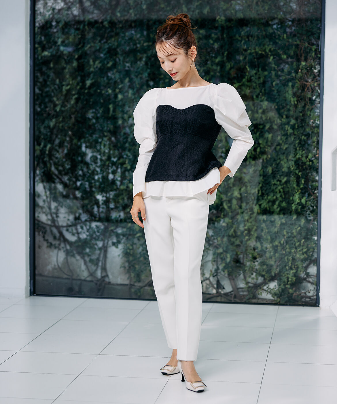 Maglie le cassetto「《M Maglie le cassetto&times;吉田理紗》美脚ストレートパンツ」|スラックス|