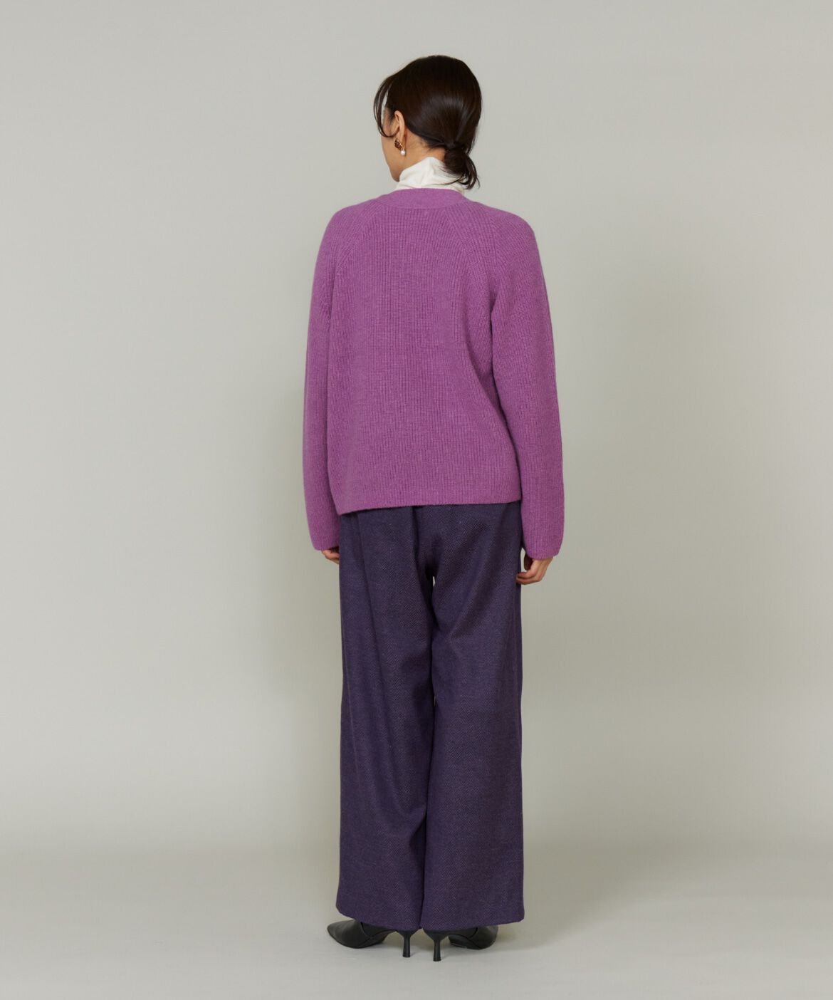 Le Souk「ヘリンボーンストレートワイドパンツ」|その他|