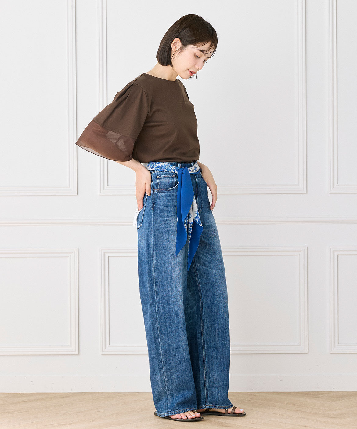 INED「カーヴィーデニム Beets《Healthy DENIM》」|デニム|