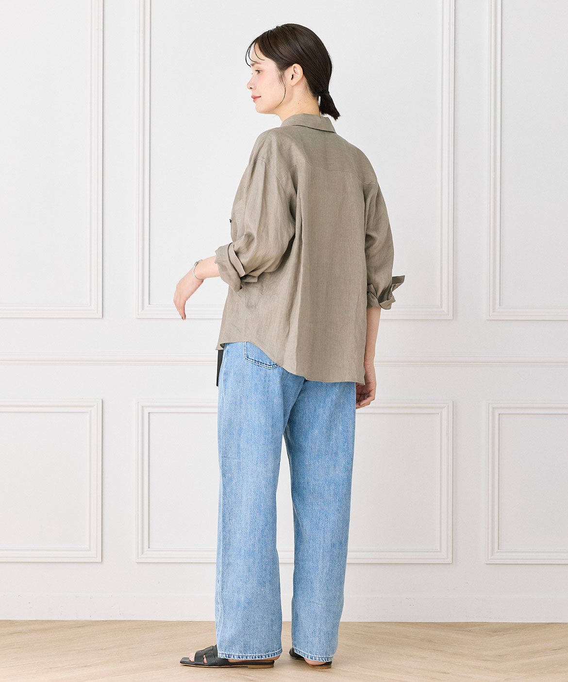 INED「カーヴィーデニム Beets《Healthy DENIM》」|デニム|
