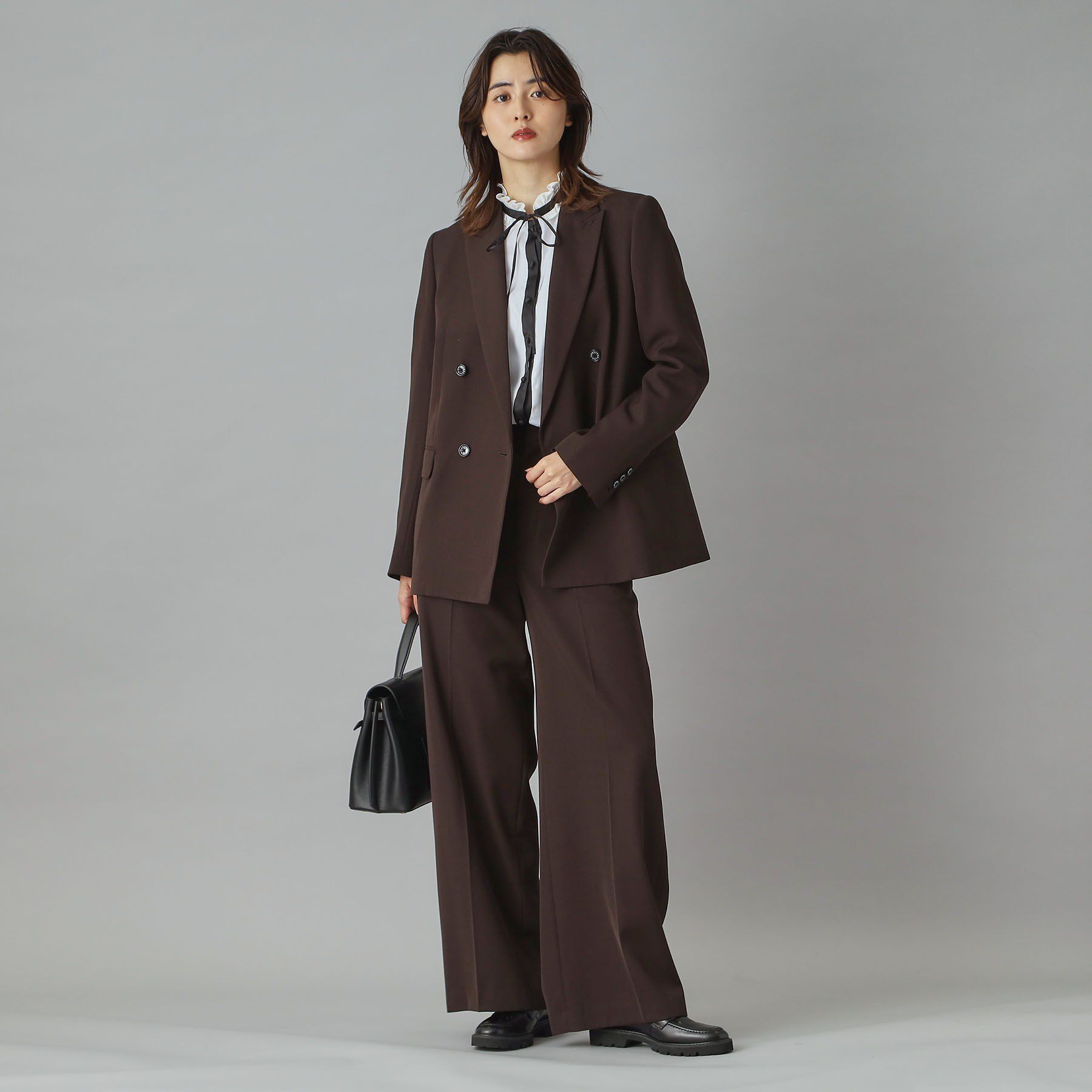 DRESSTERIOR「◆【セットアップ可/オンオフ】ウールビスコースカルゼワイドパンツ」|その他|